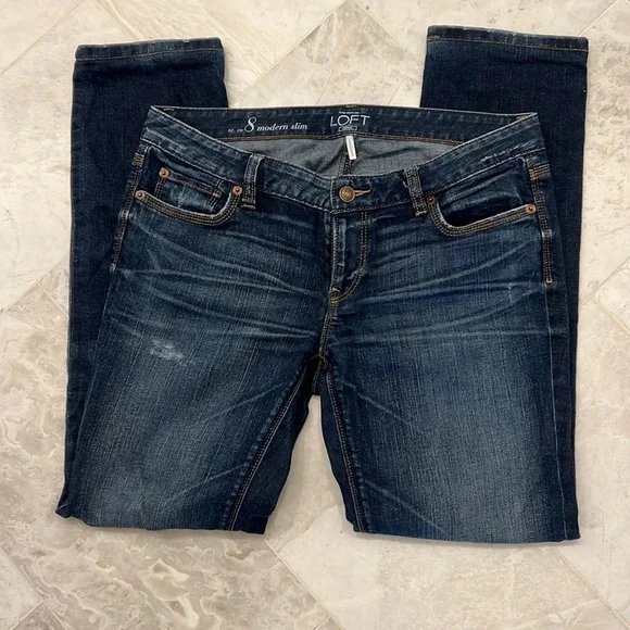 EUC Loft Modern Slim Jeans Sz 29/8 - Picture 1 of 6